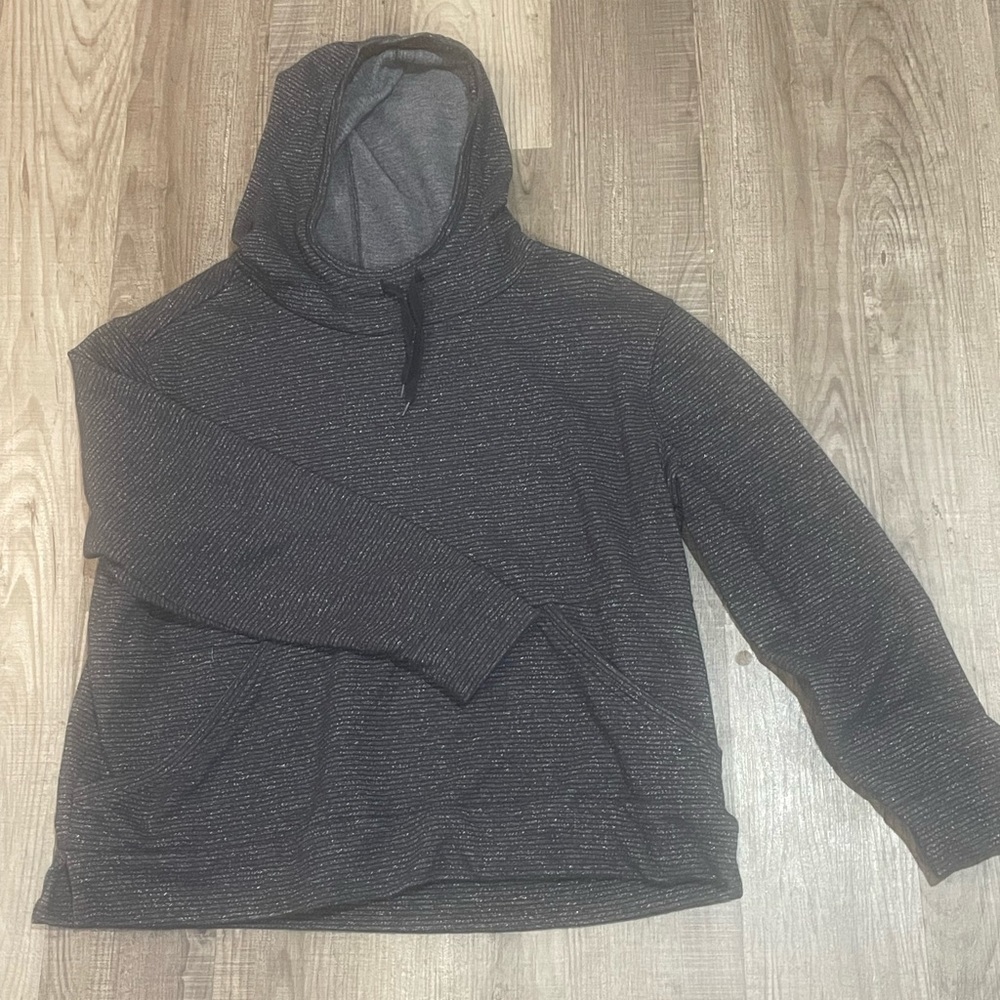 Champion Elite Hoodie Mens Size XXL Grey & Black Pullover Drawstrings Pockets